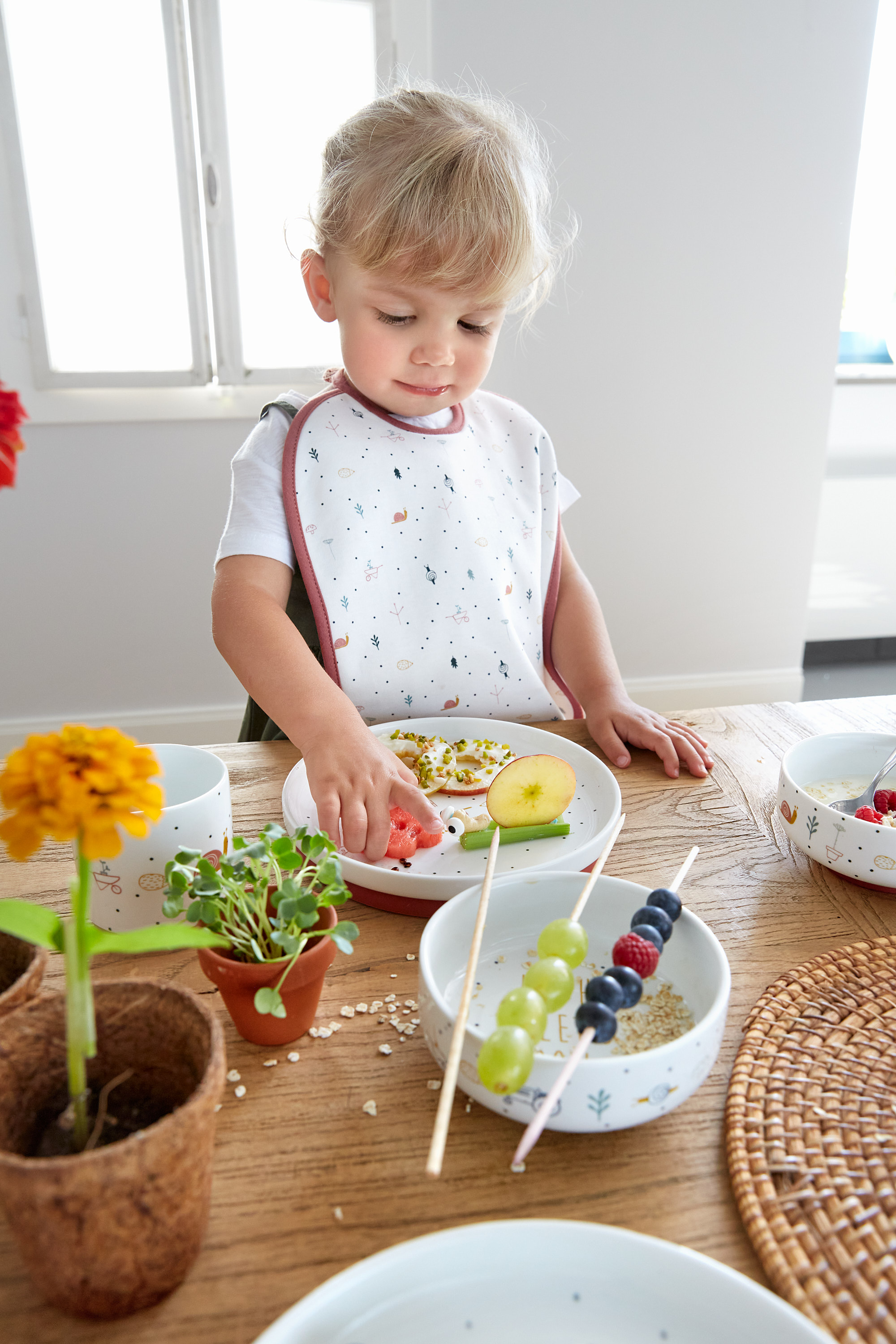 Lässig Dish Set Porcelain/Silicone Garden Explorer Snail - 19