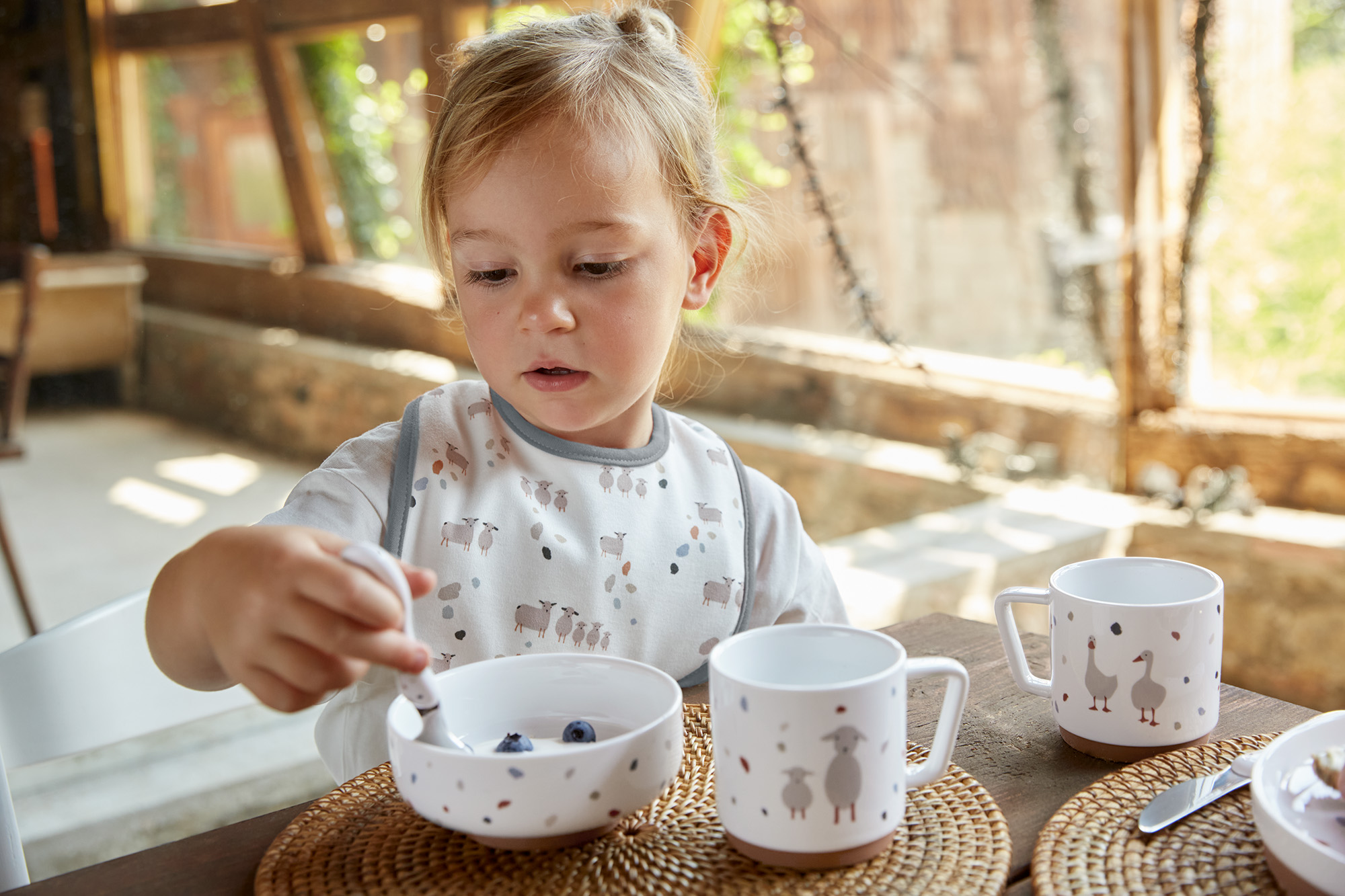 Lässig Dish Set Porcelain/Silicone Tiny Farmer - 6