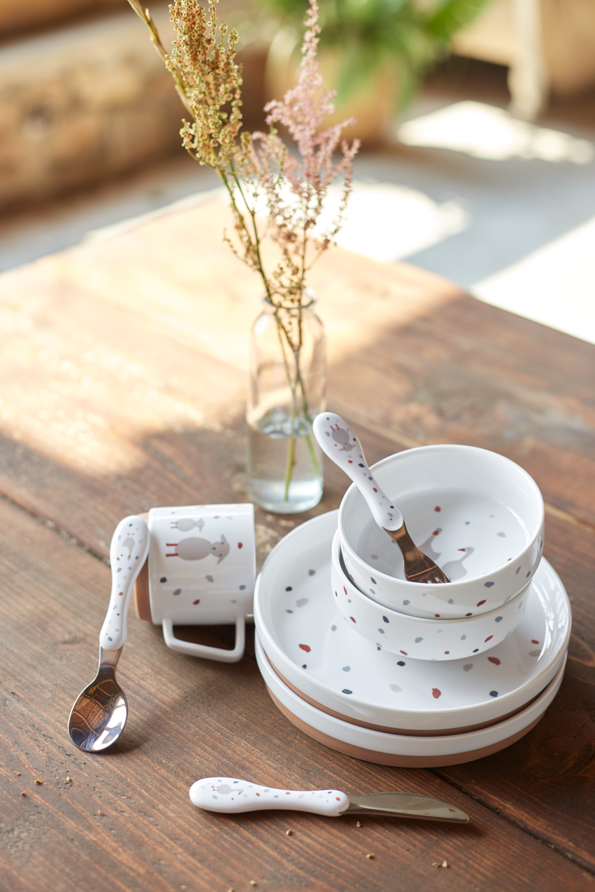 Lässig Dish Set Porcelain/Silicone Tiny Farmer - 47