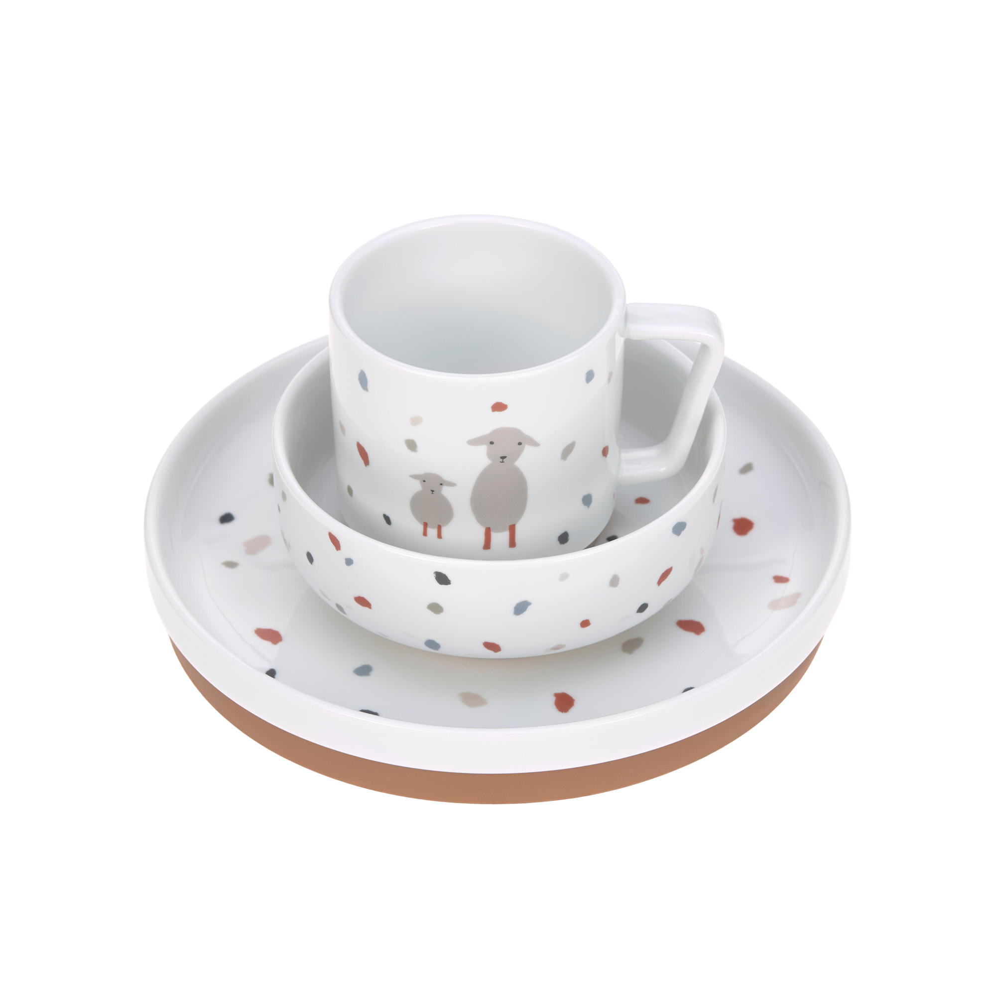 Lässig Dish Set Porcelain/Silicone Tiny Farmer - 8