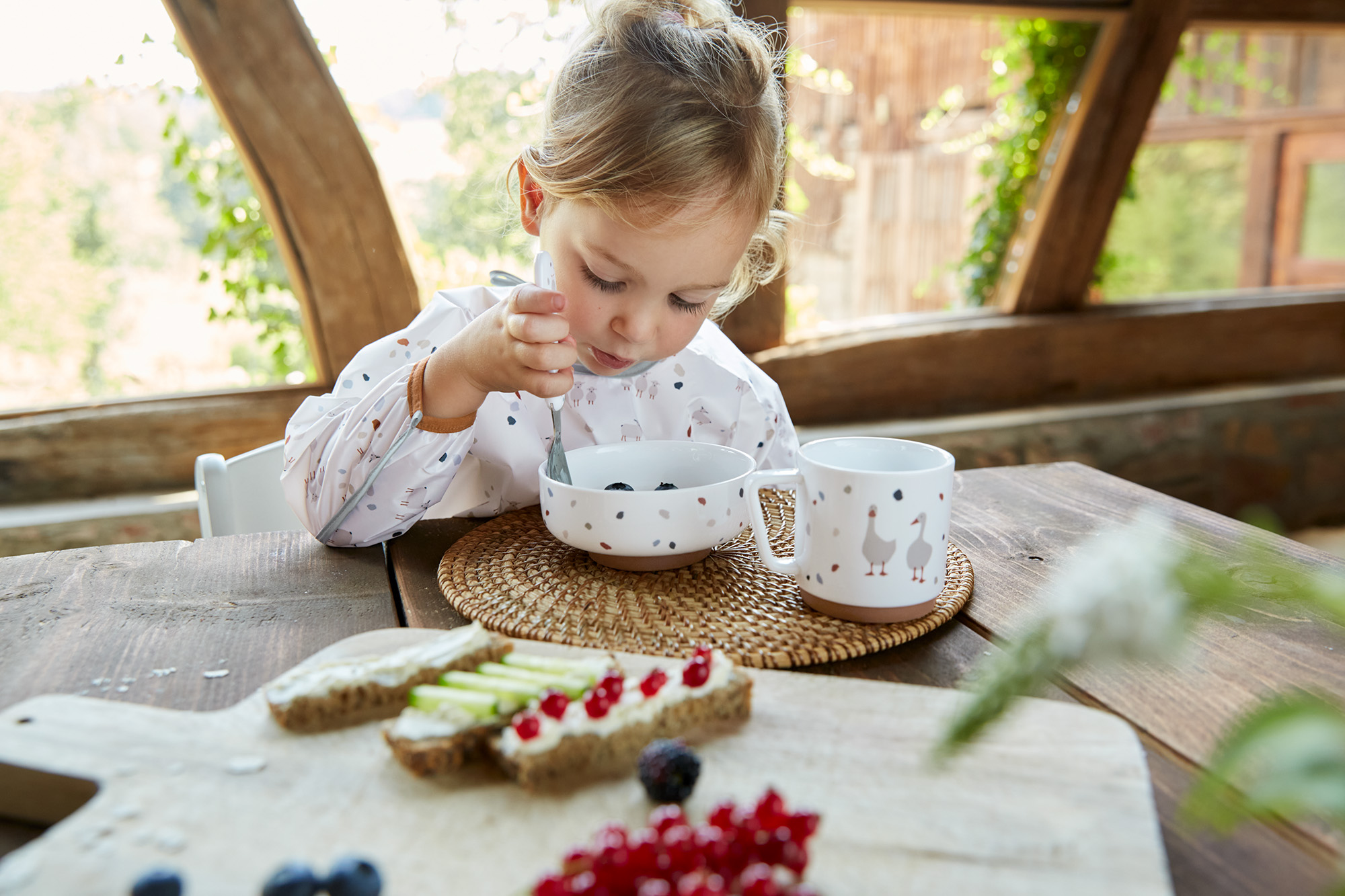 Lässig Dish Set Porcelain/Silicone Tiny Farmer - 32