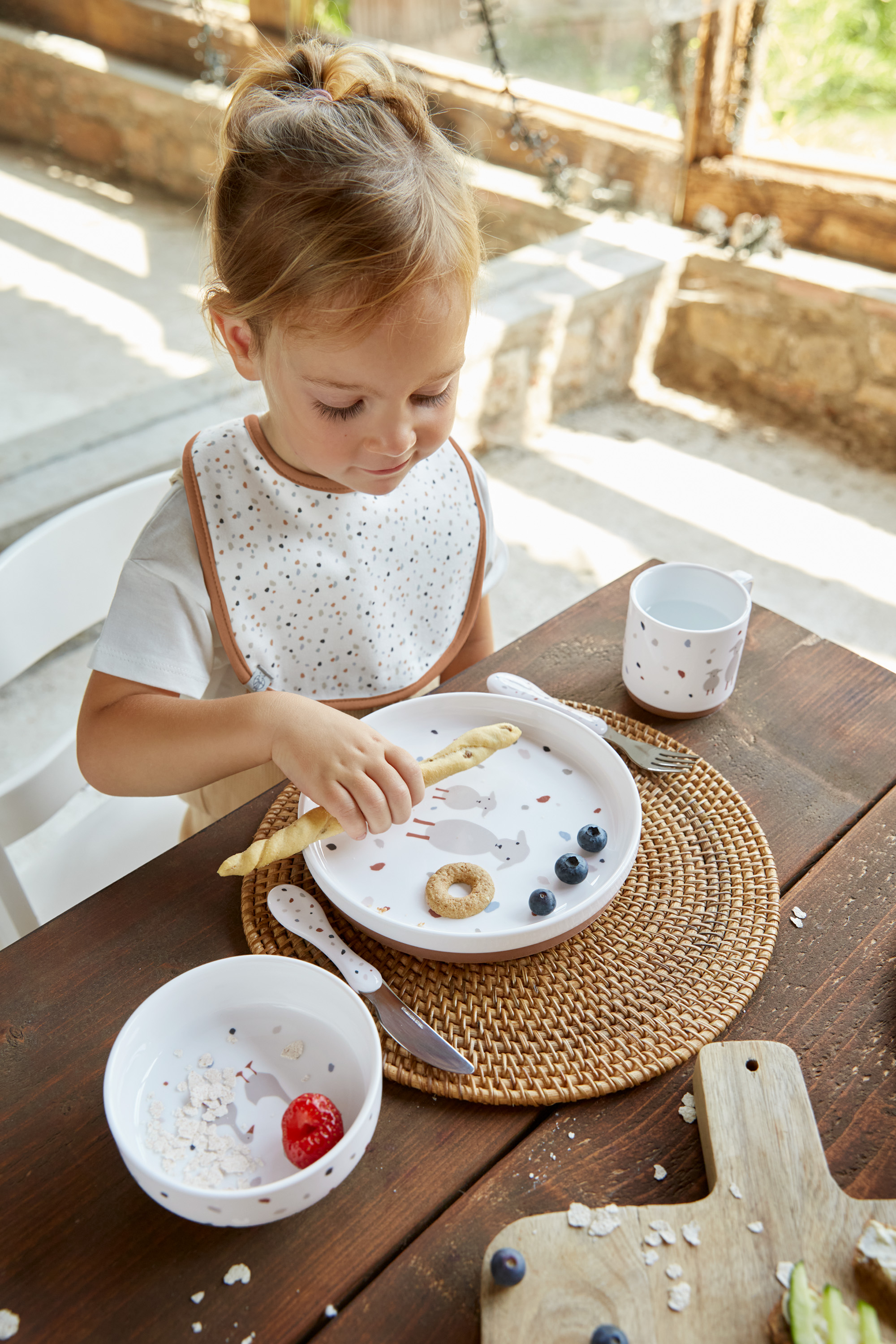 Lässig Dish Set Porcelain/Silicone Tiny Farmer - 24