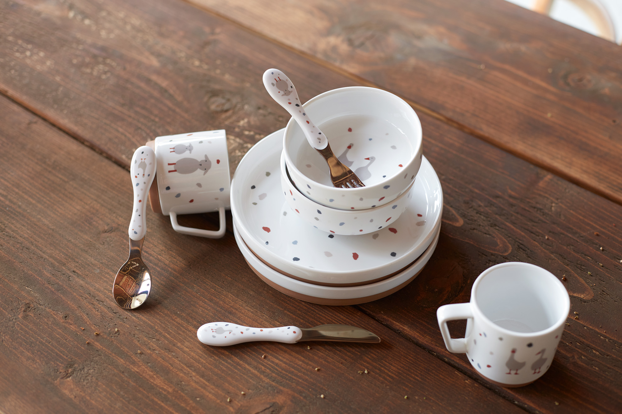 Lässig Dish Set Porcelain/Silicone Tiny Farmer - 5
