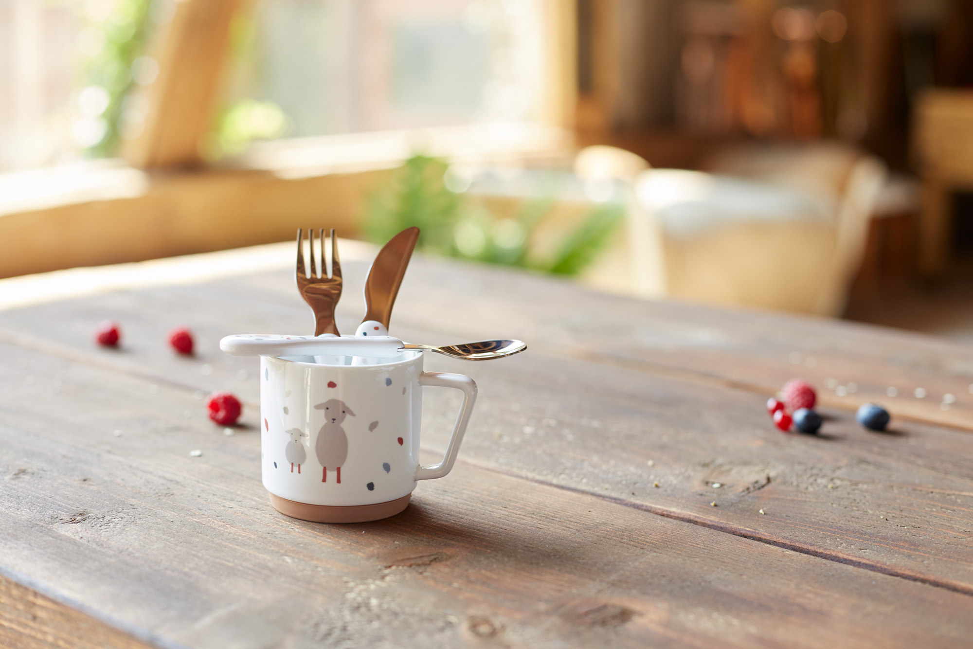 Lässig Cup S Porcelain/Silicone Tiny Farmer Sheep/Goose - 13
