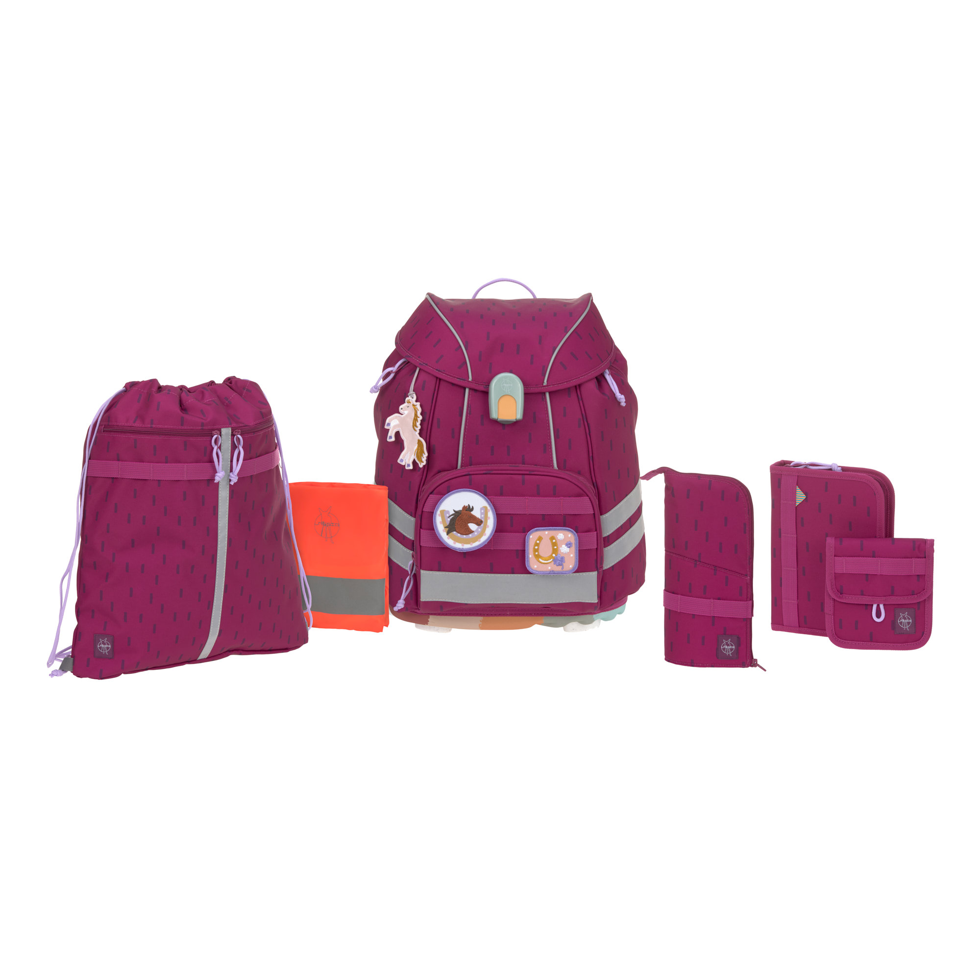 Lässig School Set Flexy Unique Speckles berry