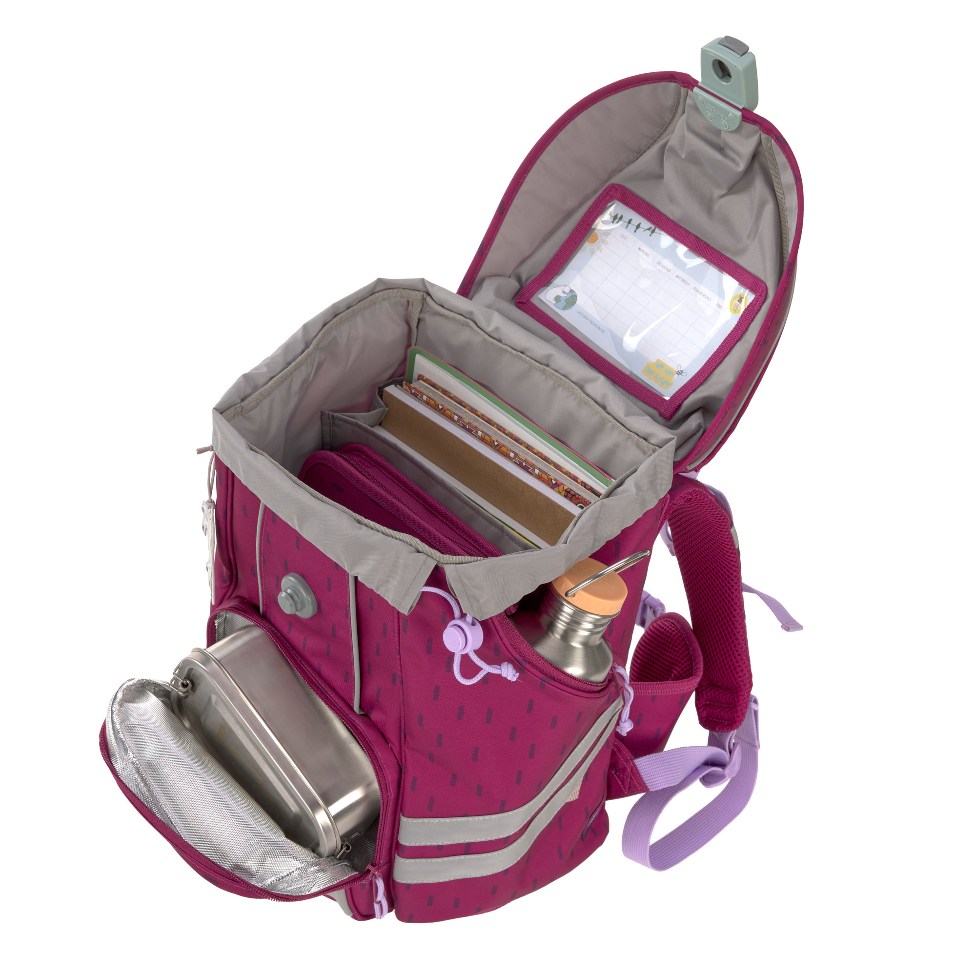 Lässig School Set Flexy Unique Speckles berry - 6