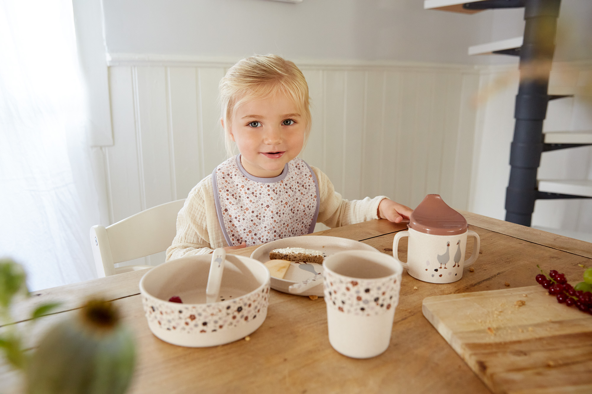 Lässig Dish Set PP/Cellulose Tiny Farmer Sheep/Goose Nature - 5