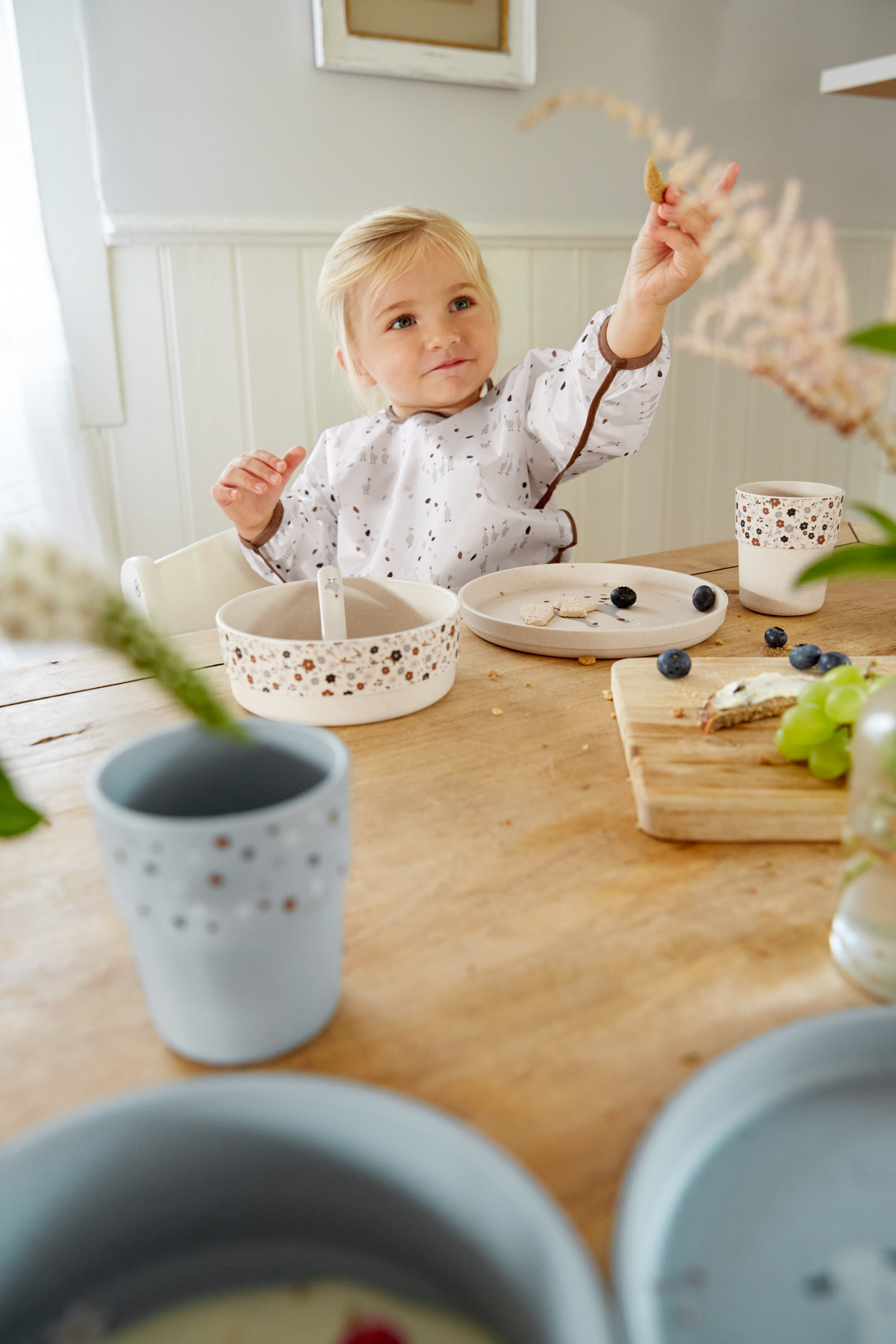 Lässig Dish Set PP/Cellulose Tiny Farmer Sheep/Goose Nature - 10