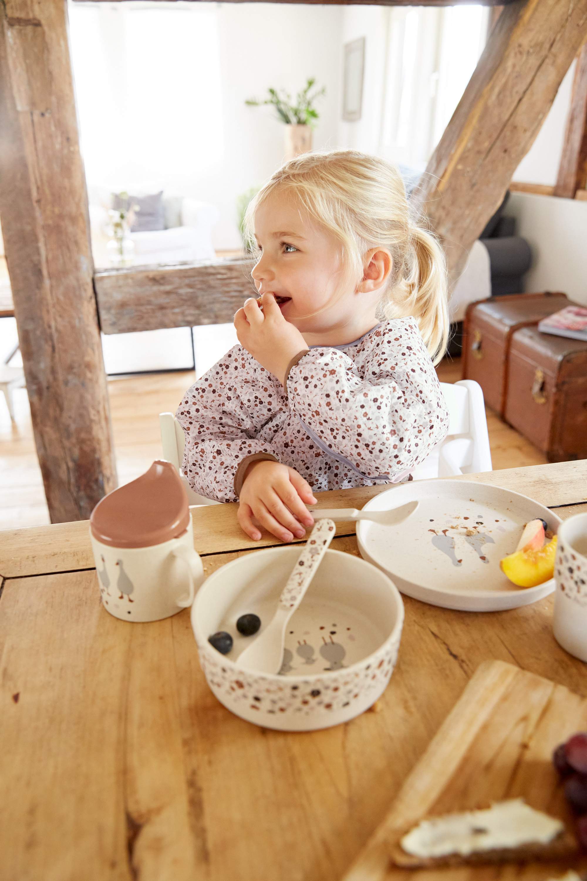 Lässig Dish Set PP/Cellulose Tiny Farmer Sheep/Goose Nature - 11