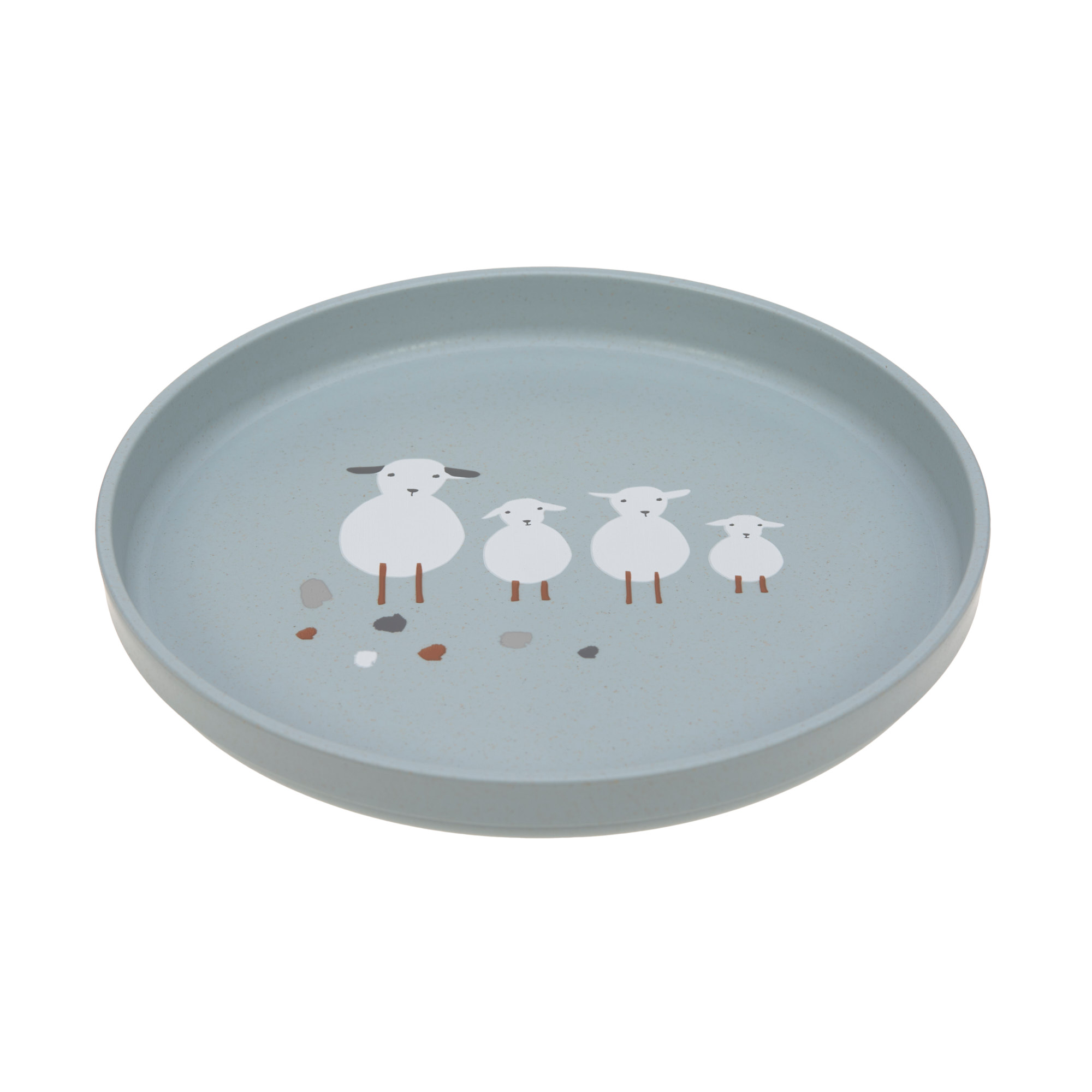Lässig Plate PP/Cellulose Tiny Farmer Sheep/Goose Blue - 6