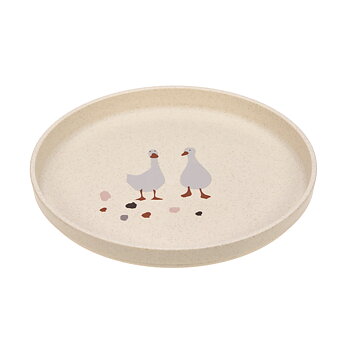 Lässig Plate PP/Cellulose Tiny Farmer Sheep/Goose Nature