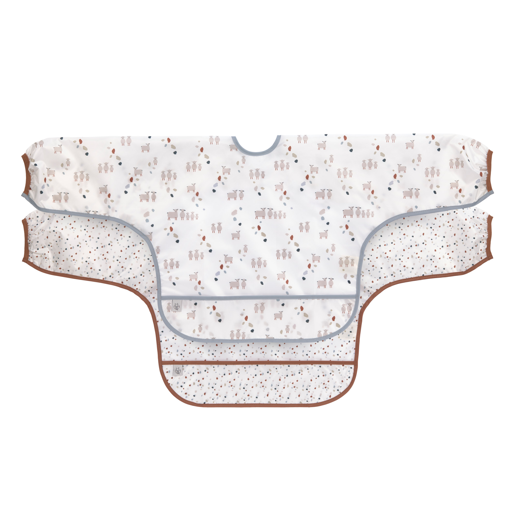 Lässig Long Sleeve Bib 2 pcs ass. Tiny Farmer Sheep