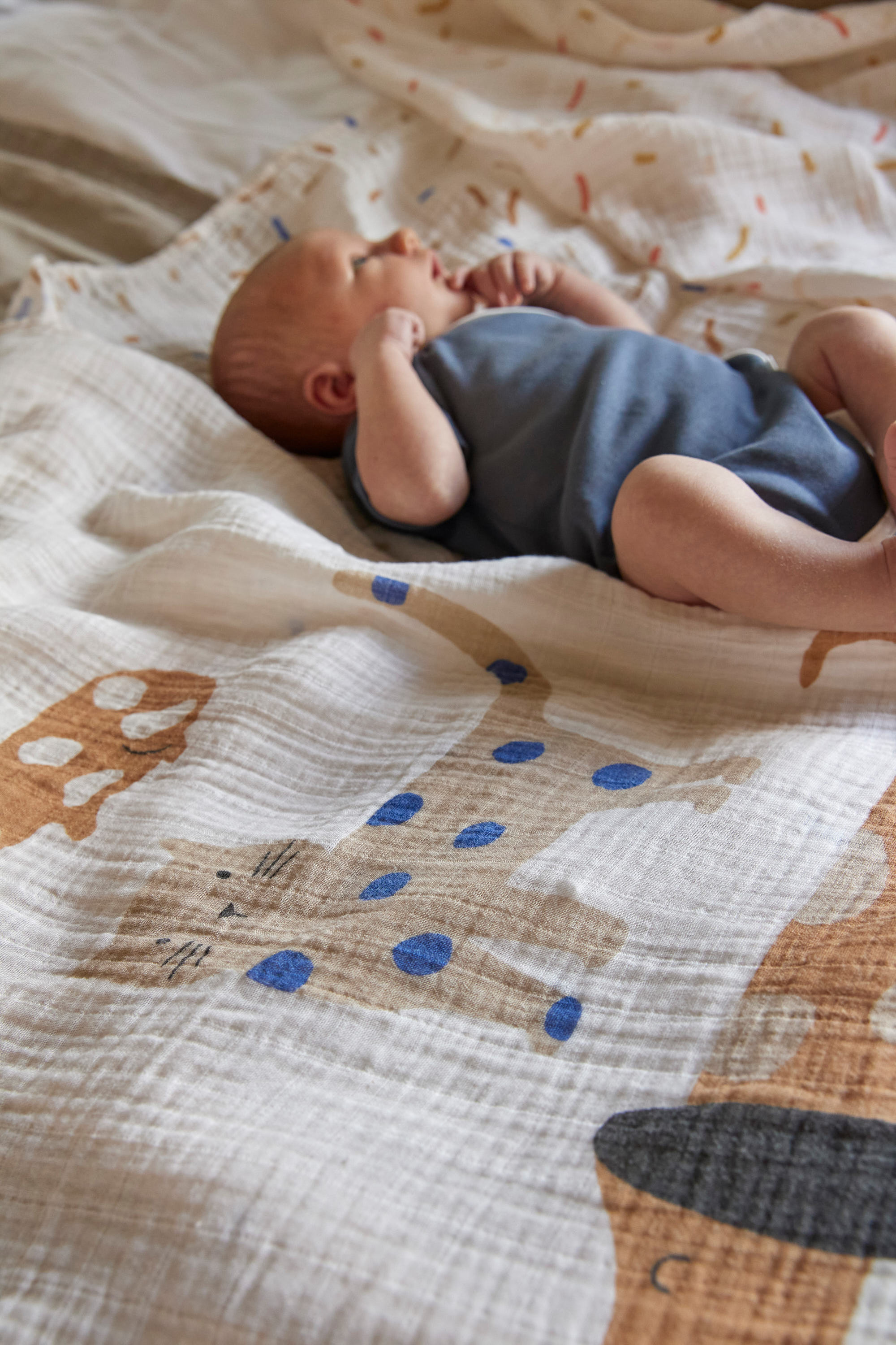 Lässig Heavenly soft Swaddle L - Little Mateys Royal Blue - 10