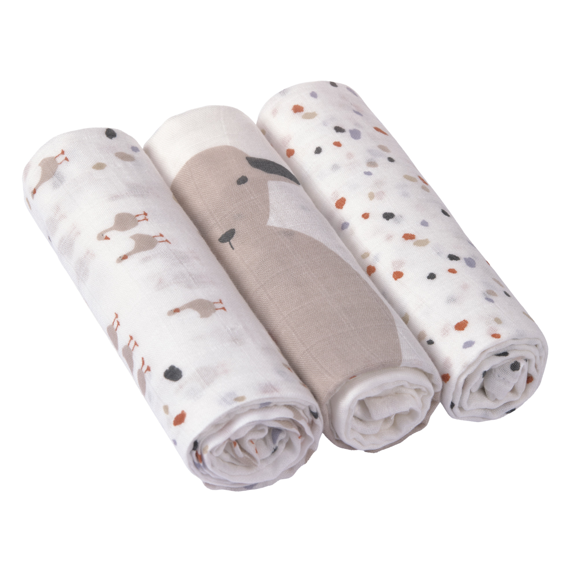 Lässig Heavenly soft Swaddle L - Tiny Farmer Speckles - 24