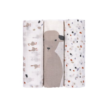 Lässig Heavenly soft Swaddle L - Tiny Farmer Speckles