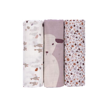 Lässig Heavenly soft Swaddle L - Tiny Farmer Flowers
