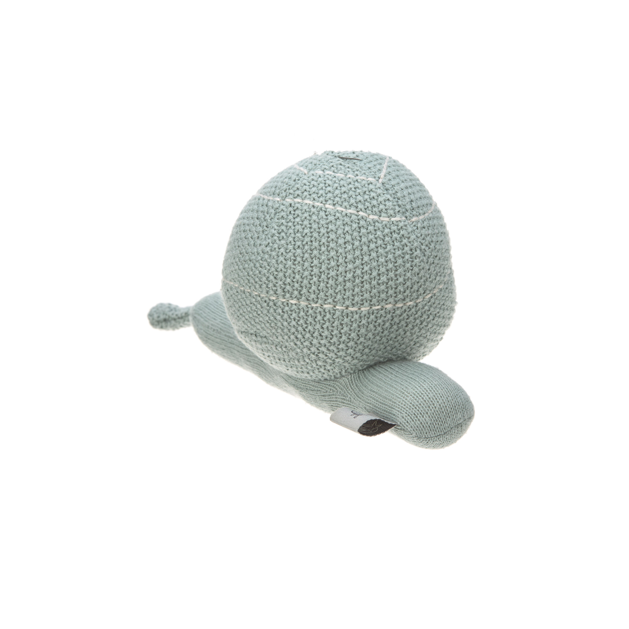 Lässig Knitted Toy with rattle Garden Explorer Snail Green - 4