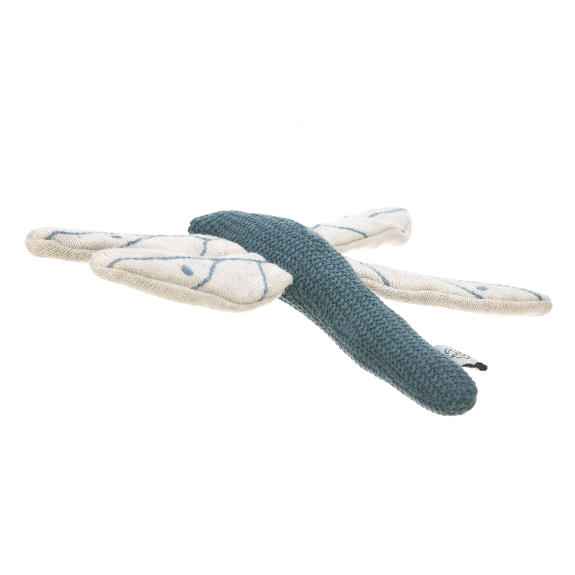 Lässig Knitted Toy with rattle/crackle Garden Explorer Dragon-Fly Blue - 4