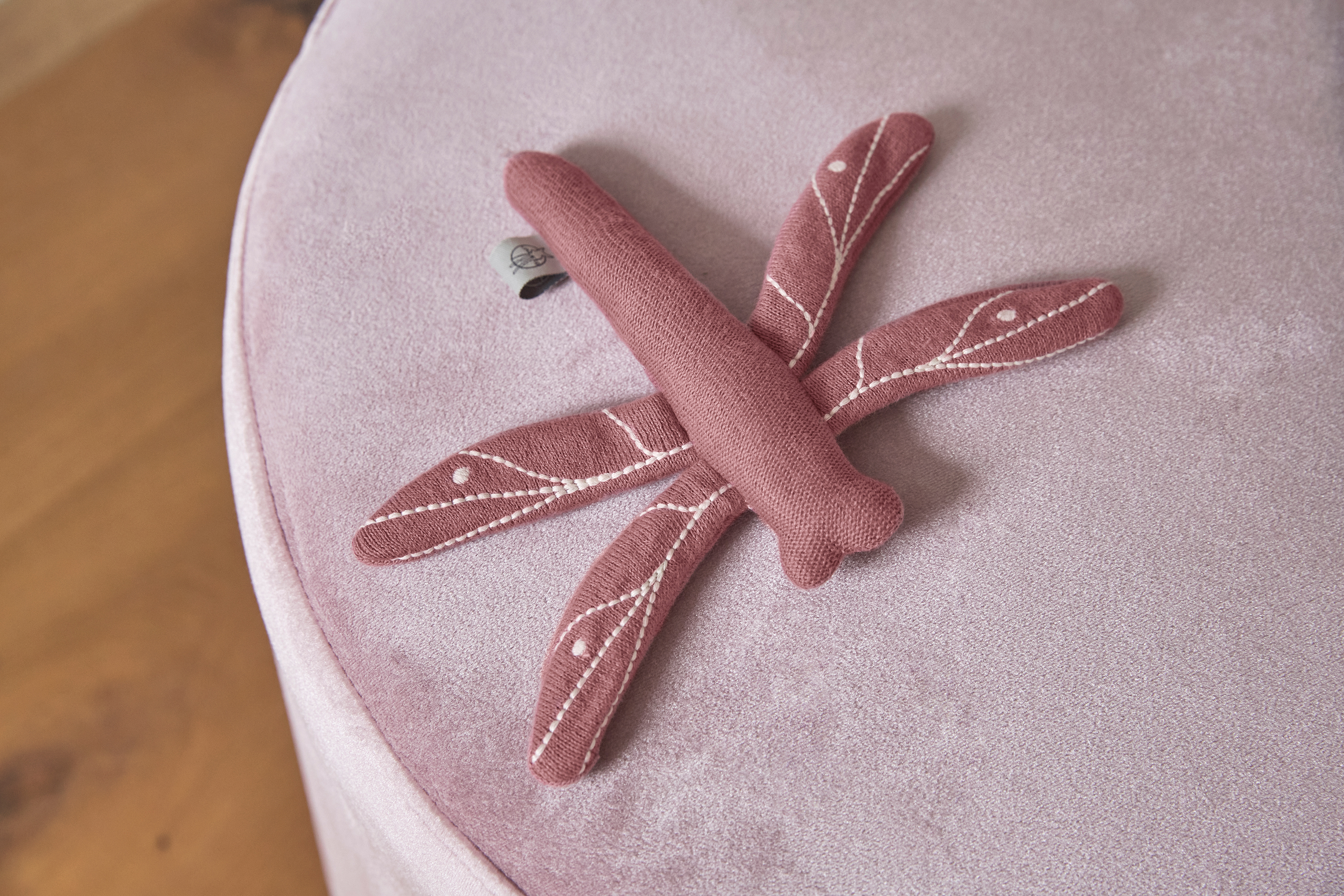 Lässig Knitted Toy with rattle/crackle Garden Explorer Dragon-Fly Red - 2