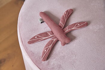 Lässig Knitted Toy with rattle/crackle Garden Explorer Dragon-Fly Red
