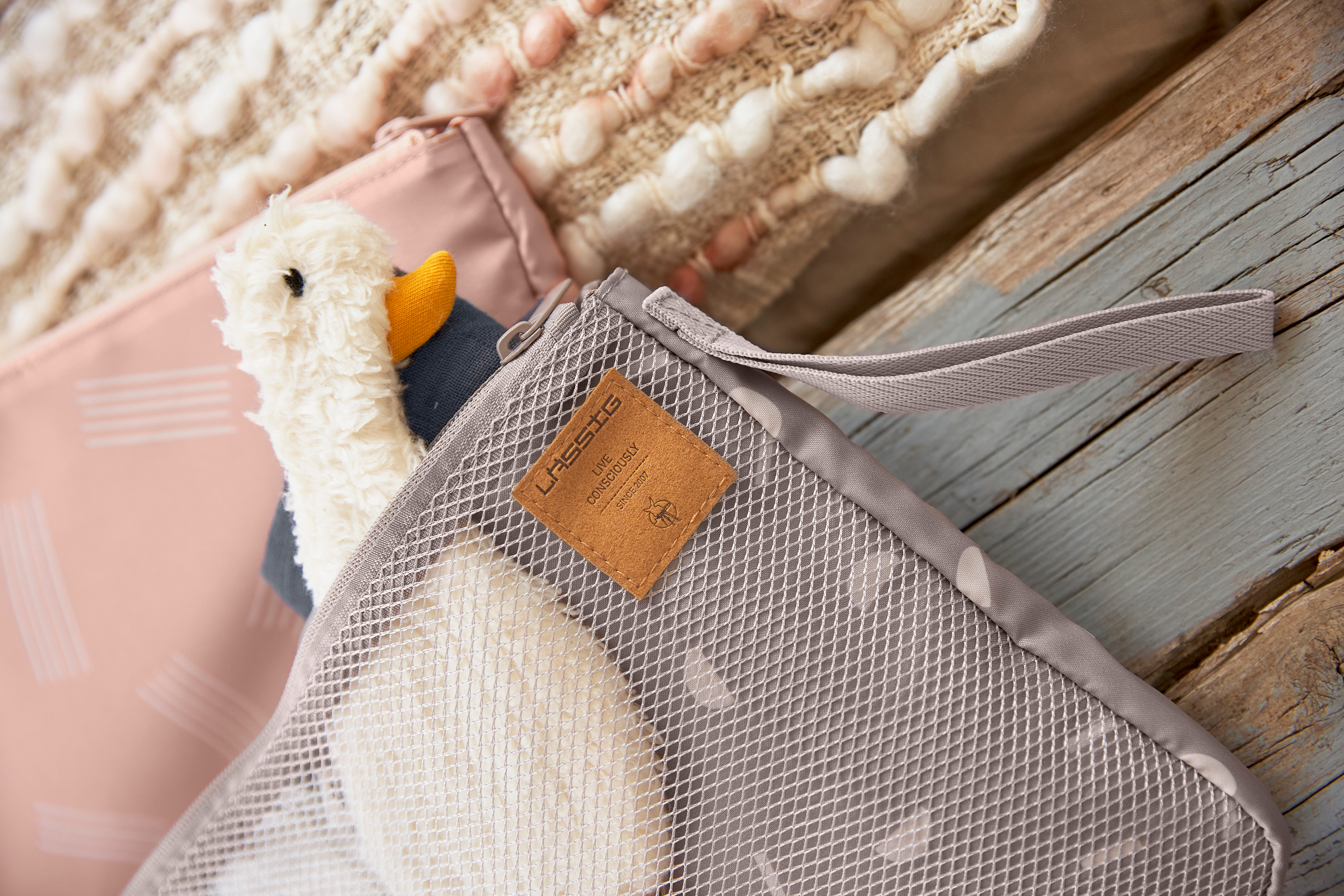 Lässig Knitted Baby Comforter GOTS Tiny Farmer Goose - 13