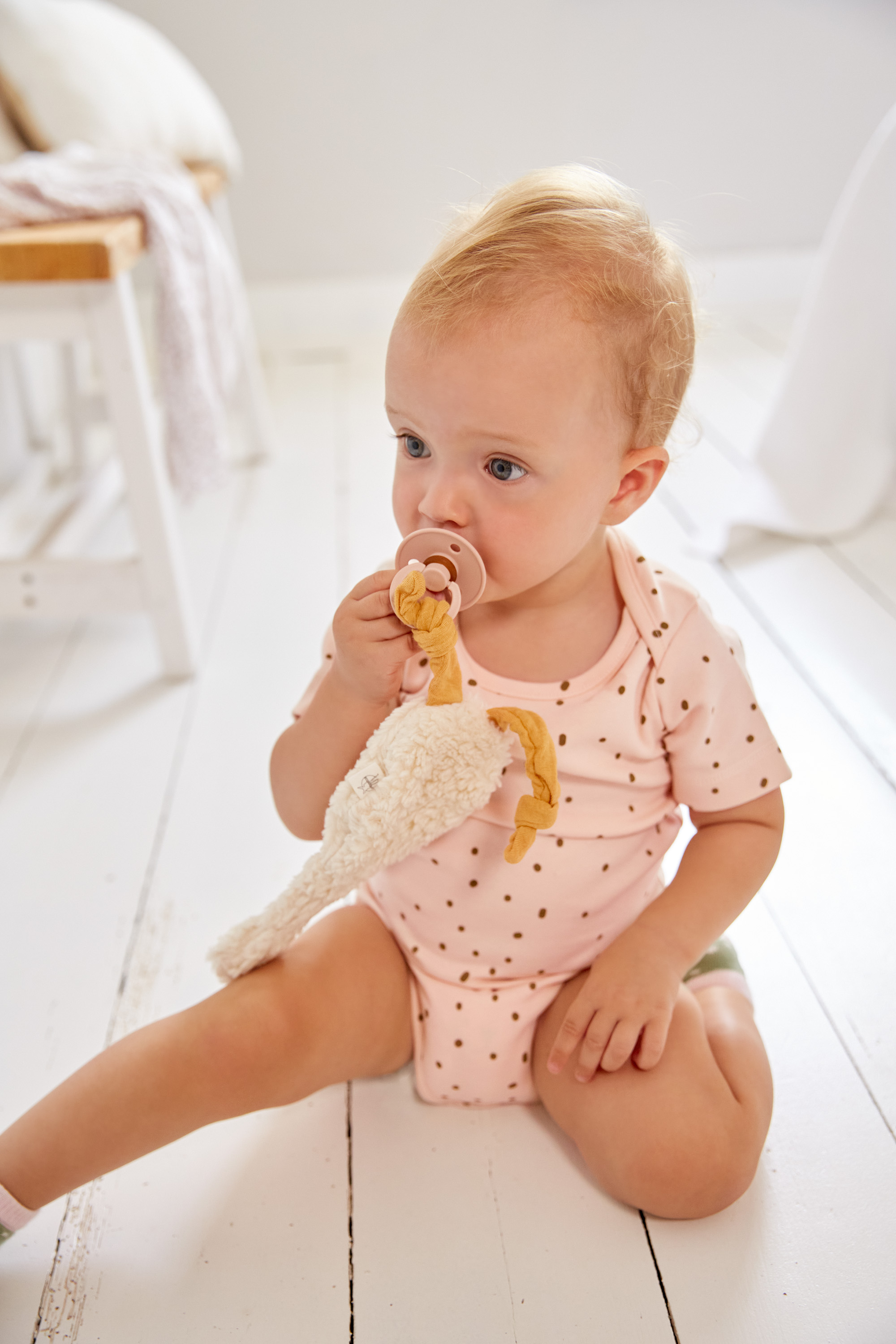 Lässig Knitted Baby Comforter GOTS Tiny Farmer Goose - 26