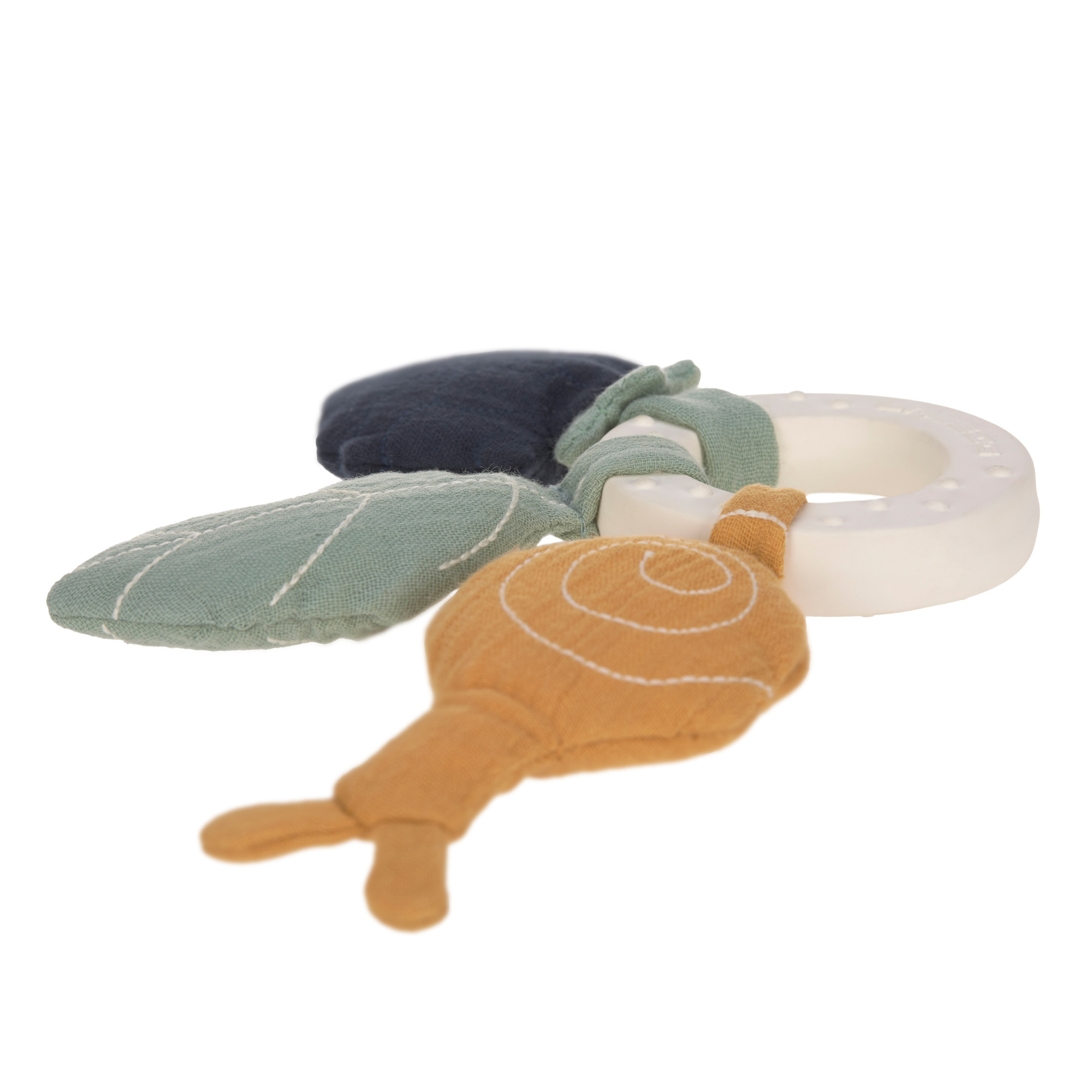 Lässig Teether "Ring" Natural Rubber Snail - 7