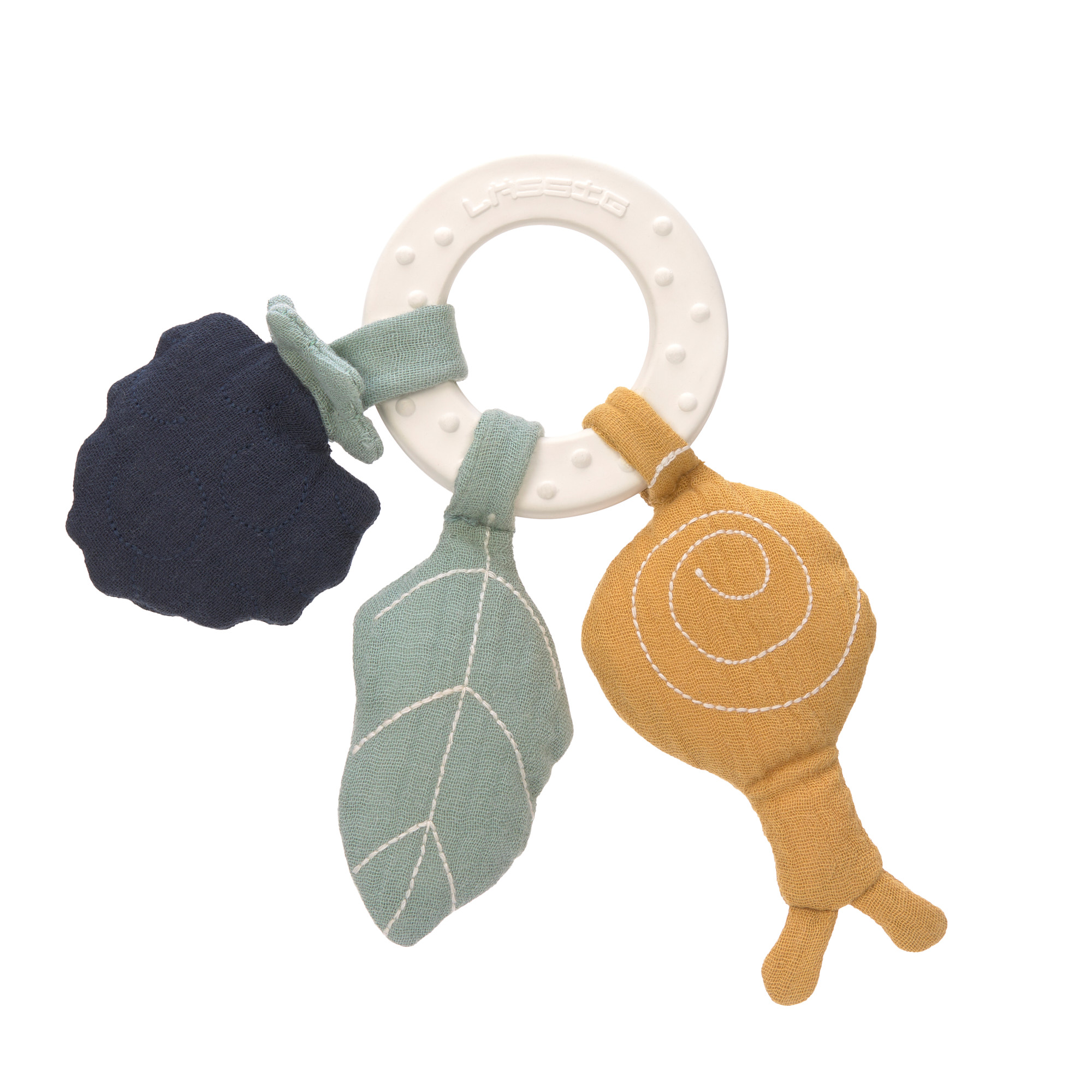 Lässig Teether "Ring" Natural Rubber Snail - 5