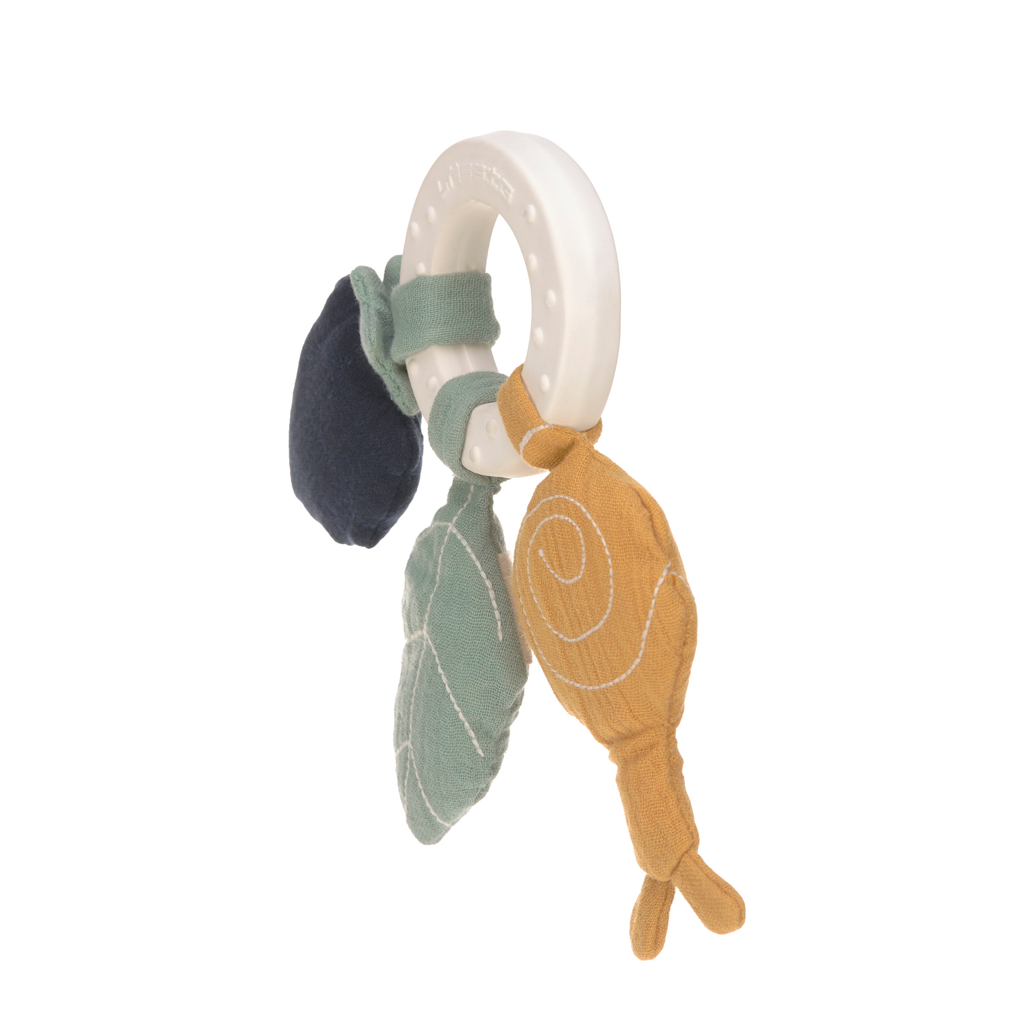 Lässig Teether "Ring" Natural Rubber Snail - 15