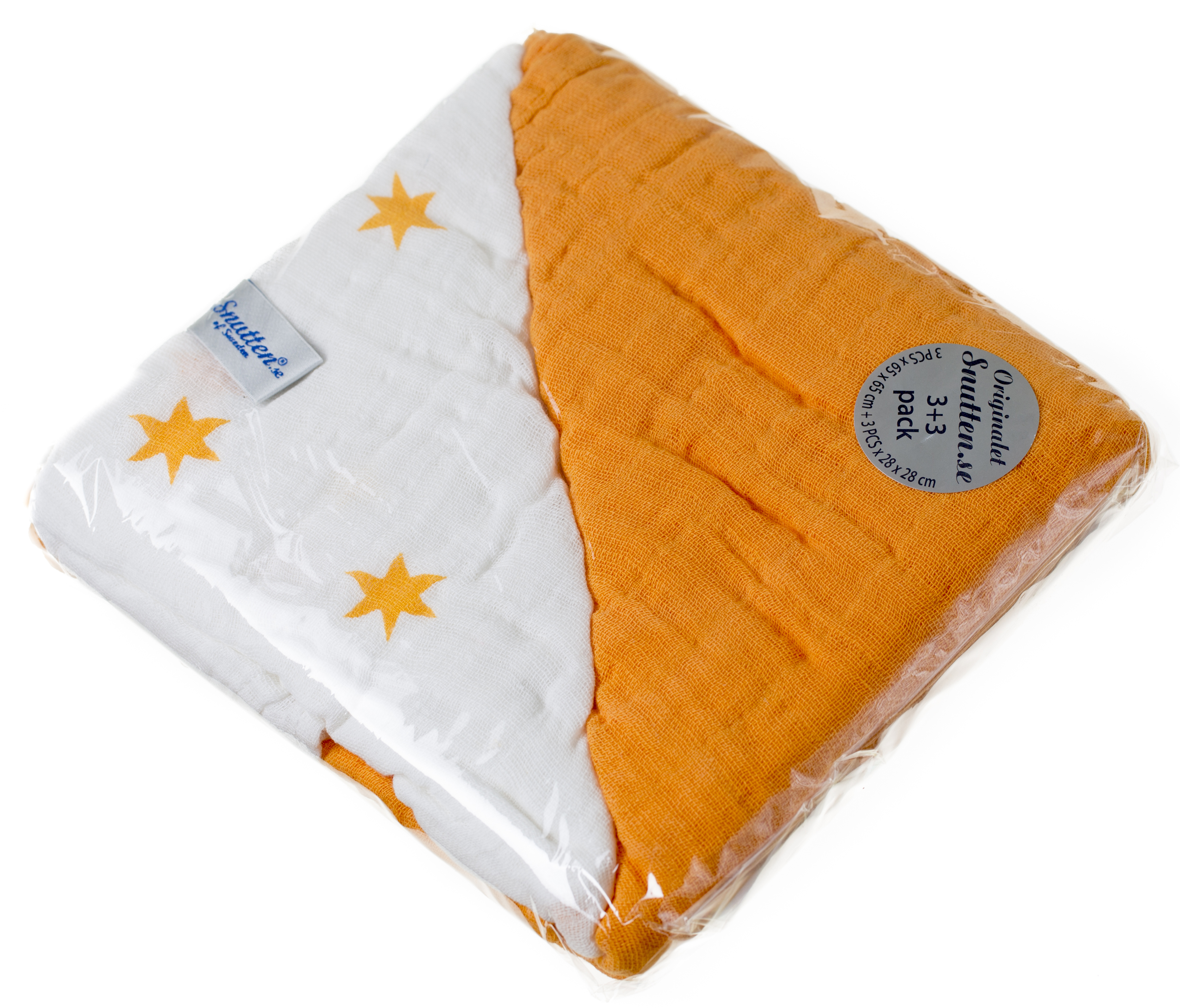 Blanket Orange (Small white/orange star) 6p