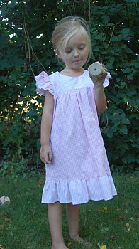 Klänning i gammal stil