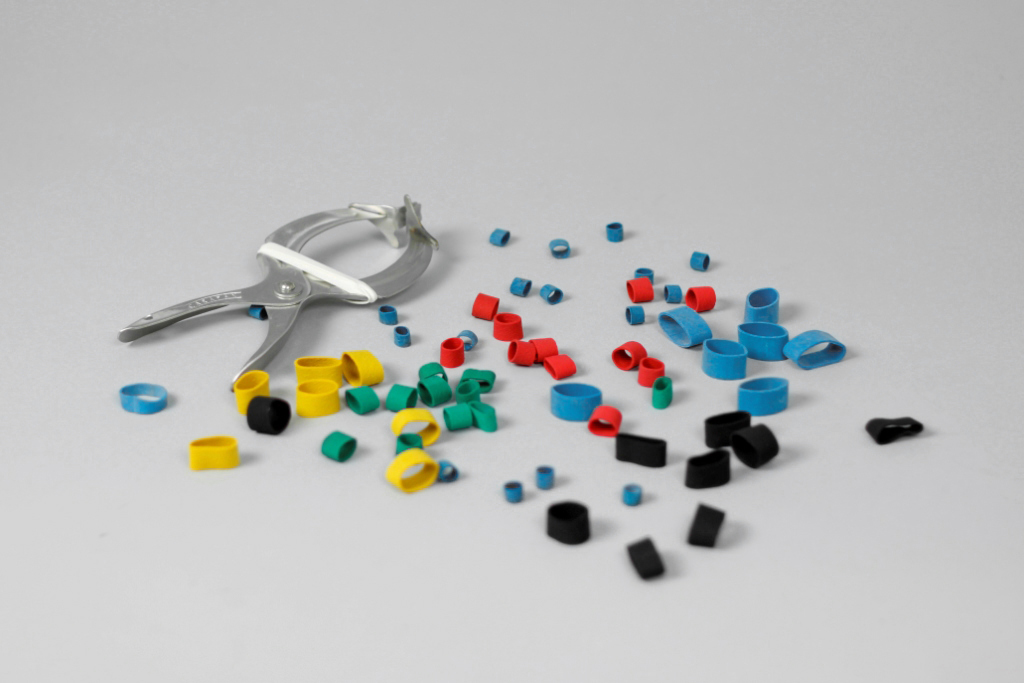 Gummiband till tång, Large, gul - 2