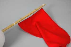 Flag, Dacron, 35x50 cm, Red
