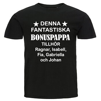 T-shirt - Denna fantastiska bonuspappa tillhör