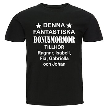 T-shirt - Denna fantastiska bonusmormor tillhör