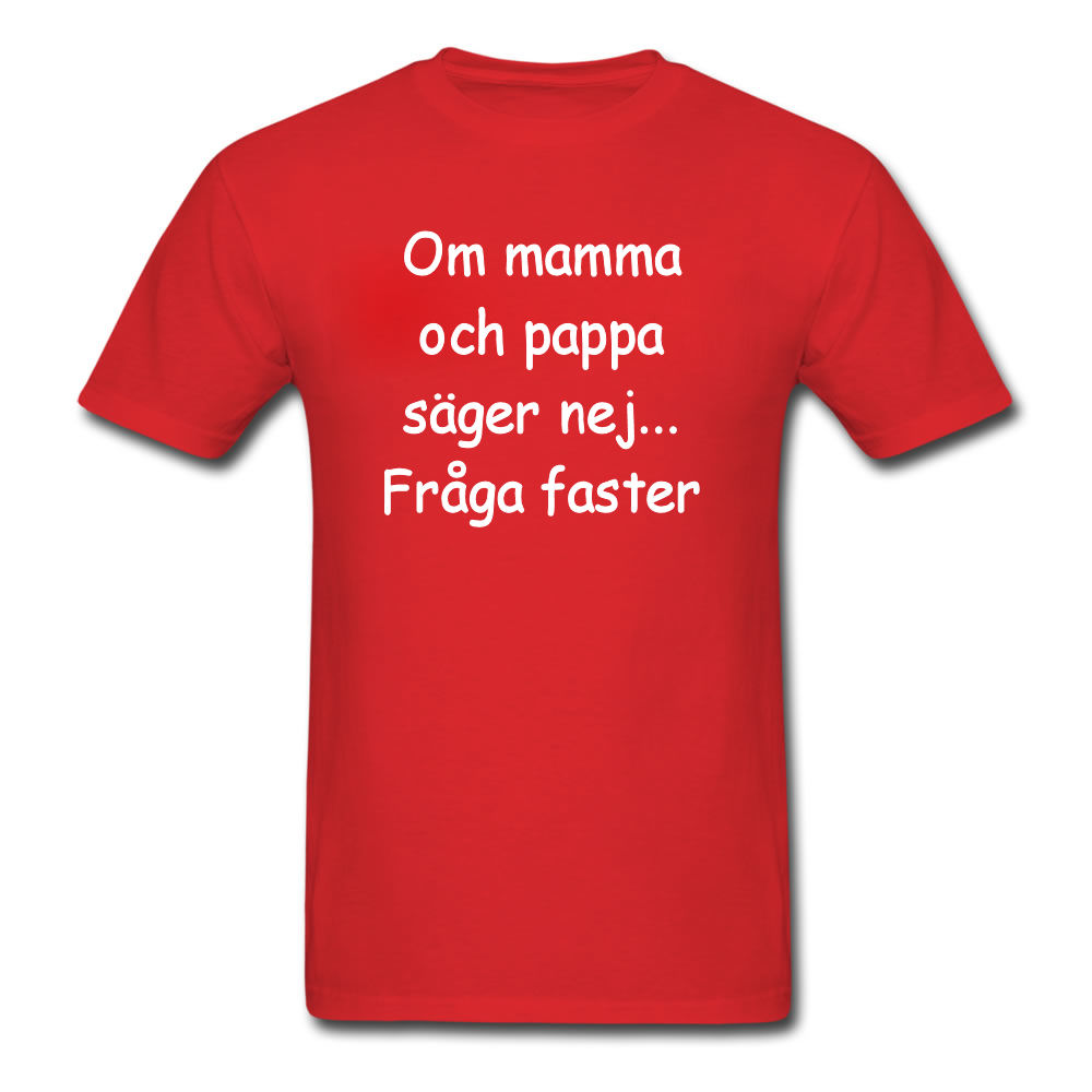 Barn T-shirt - Om mamma och pappa säger nej...Fråga faster - 2