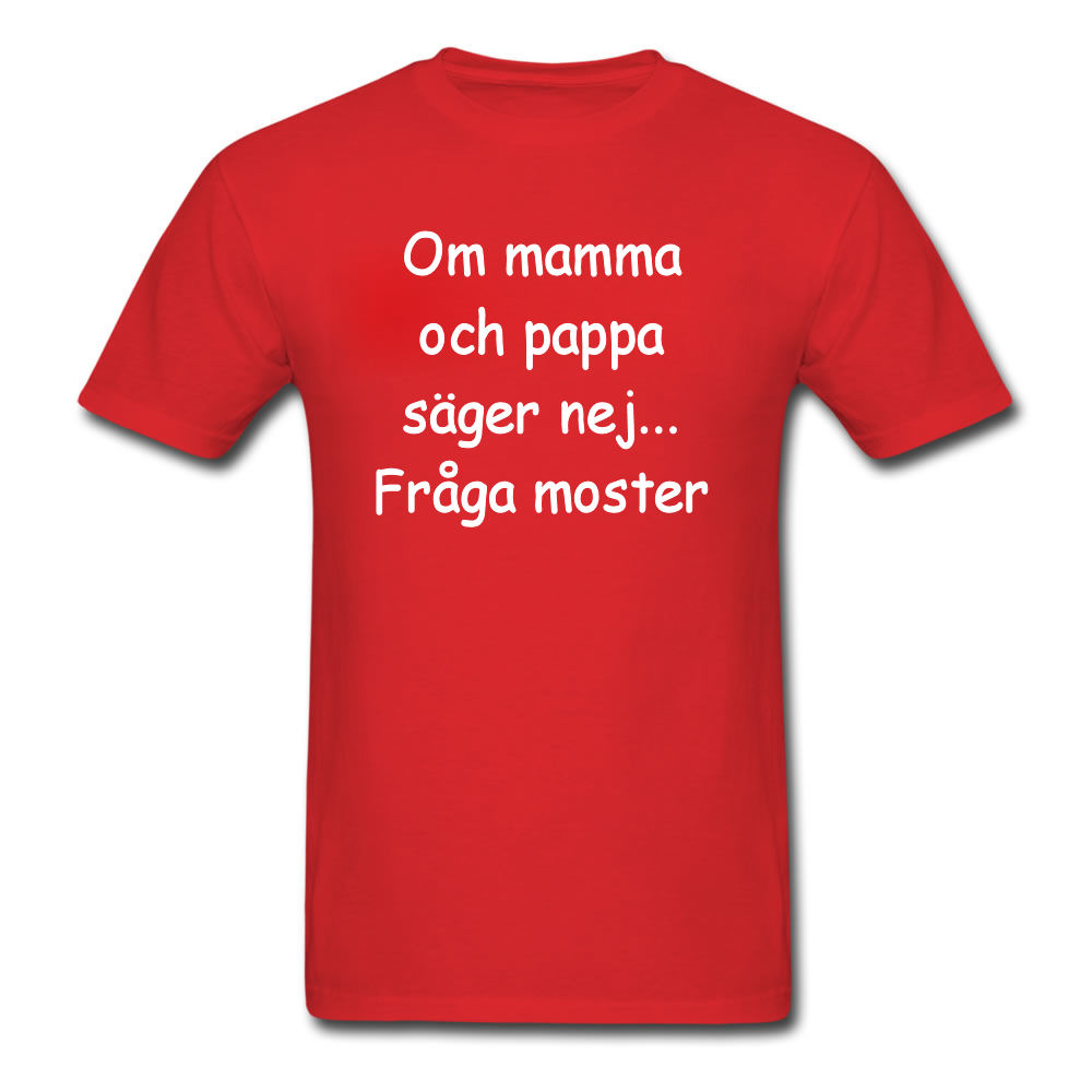 Barn T-shirt - Om mamma och pappa säger nej...Fråga moster - 2