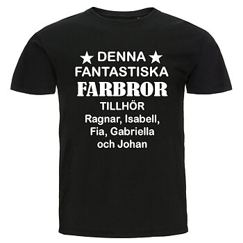 T-shirt - Denna fantastiska farbror tillhör