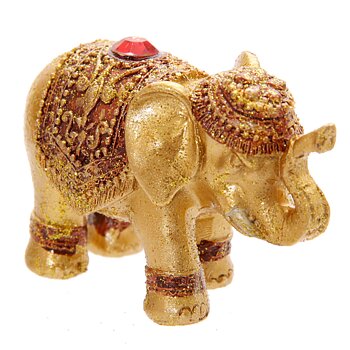 Rökelsehållare - Lycko elefant, Röd