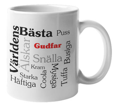Mugg - Världens Bästa Gudfar