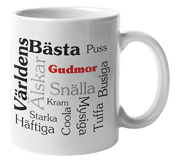 Mugg - Världens Bästa Gudmor