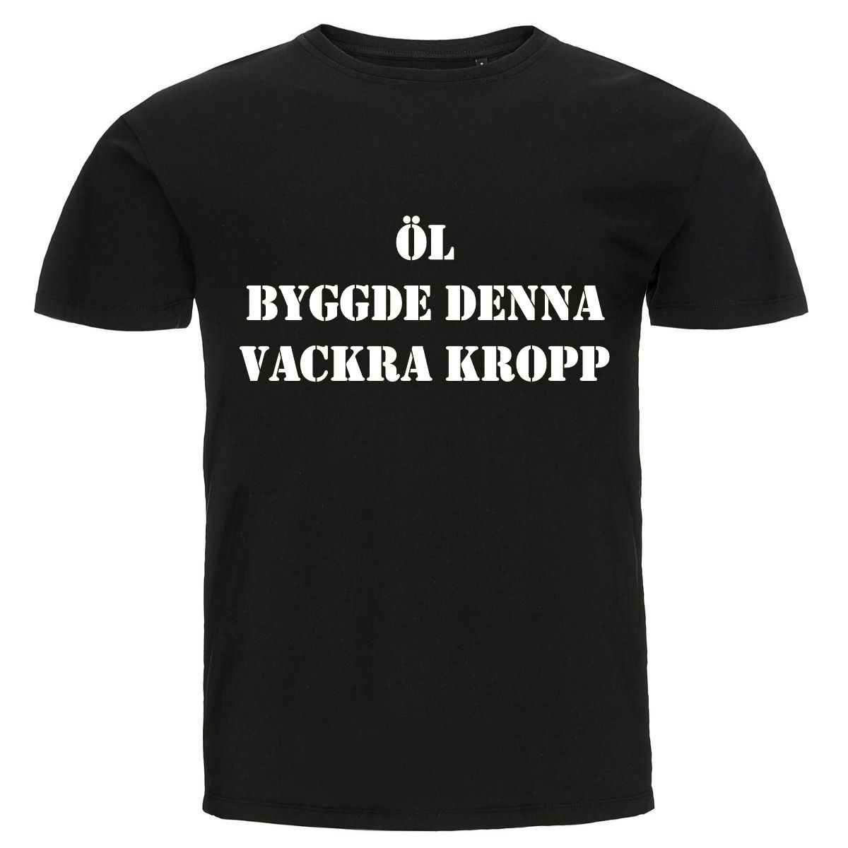 T-shirt - Öl byggde denna vackra kropp