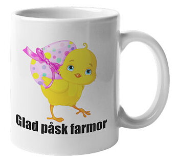 Mugg - Glad påsk farmor