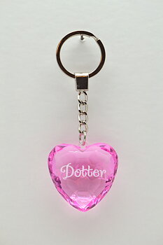 Nyckelring, Diamond heart - Dotter