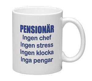 Mugg - Pensionär, Inga pengar