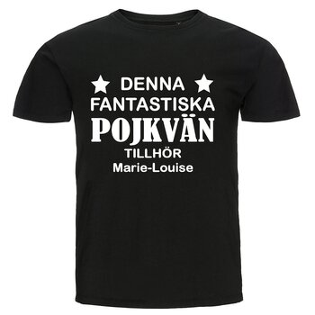 T-shirt - Denna fantastiska pojkvän tillhör