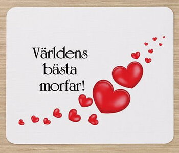 Musmatta - Världens Bästa Morfar, 22 x 18 cm