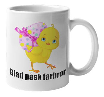 Mugg - Glad påsk farbror