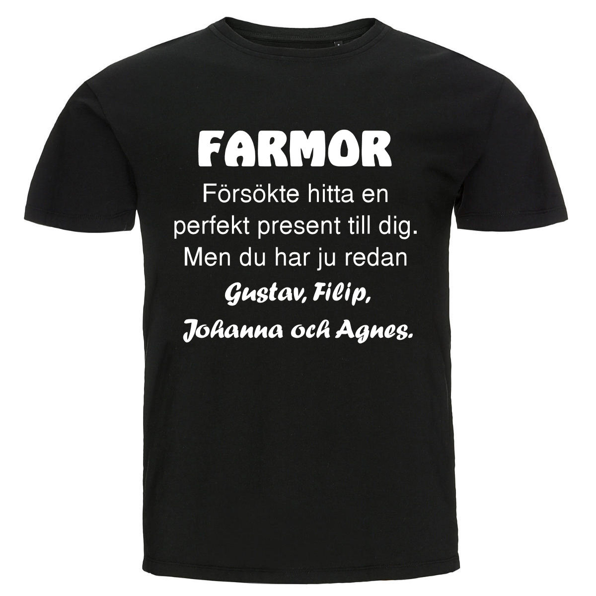 T-shirt - Farmor, present