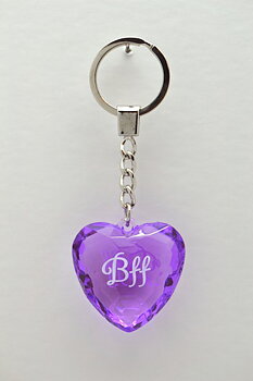 Nyckelring, Diamond heart - BFF
